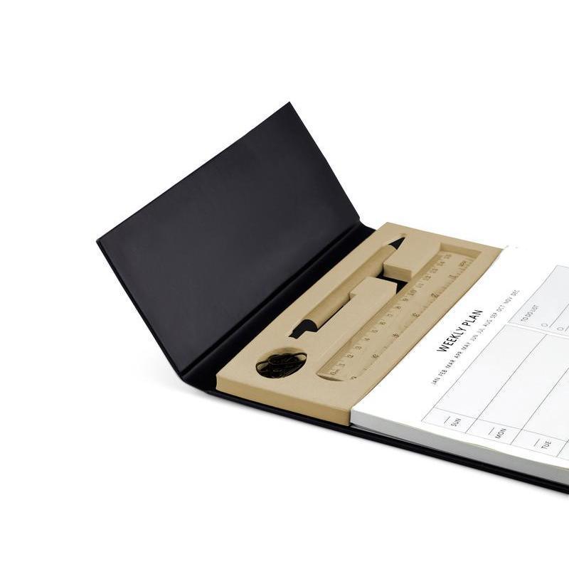 Desk Planner Set with Pen, Ruler & Clips - Image 3