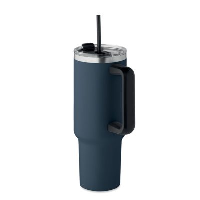 40oz Stainless Steel Insulated Tumbler with Handle & Straw